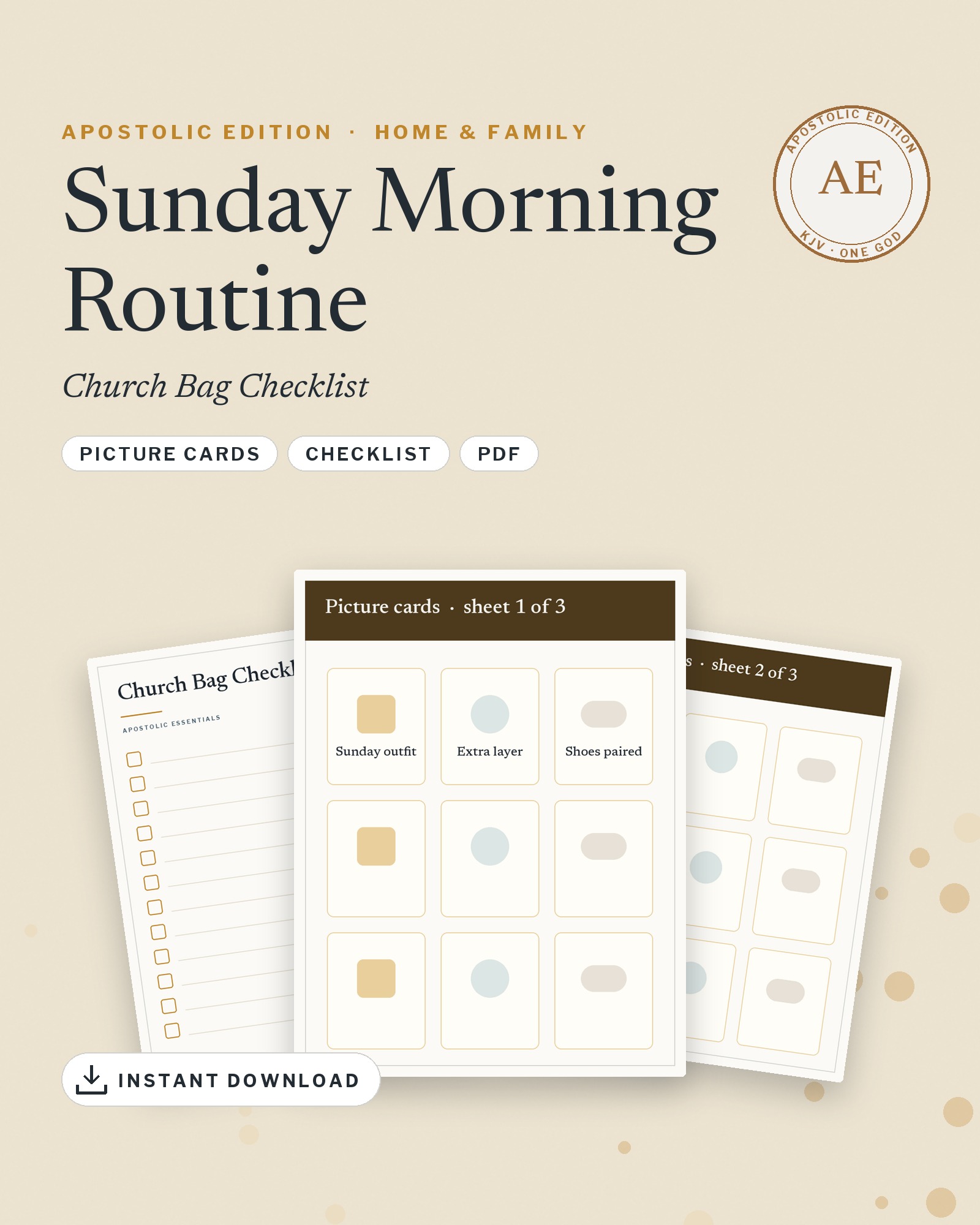 Sunday Morning Routine — proposed AE cover