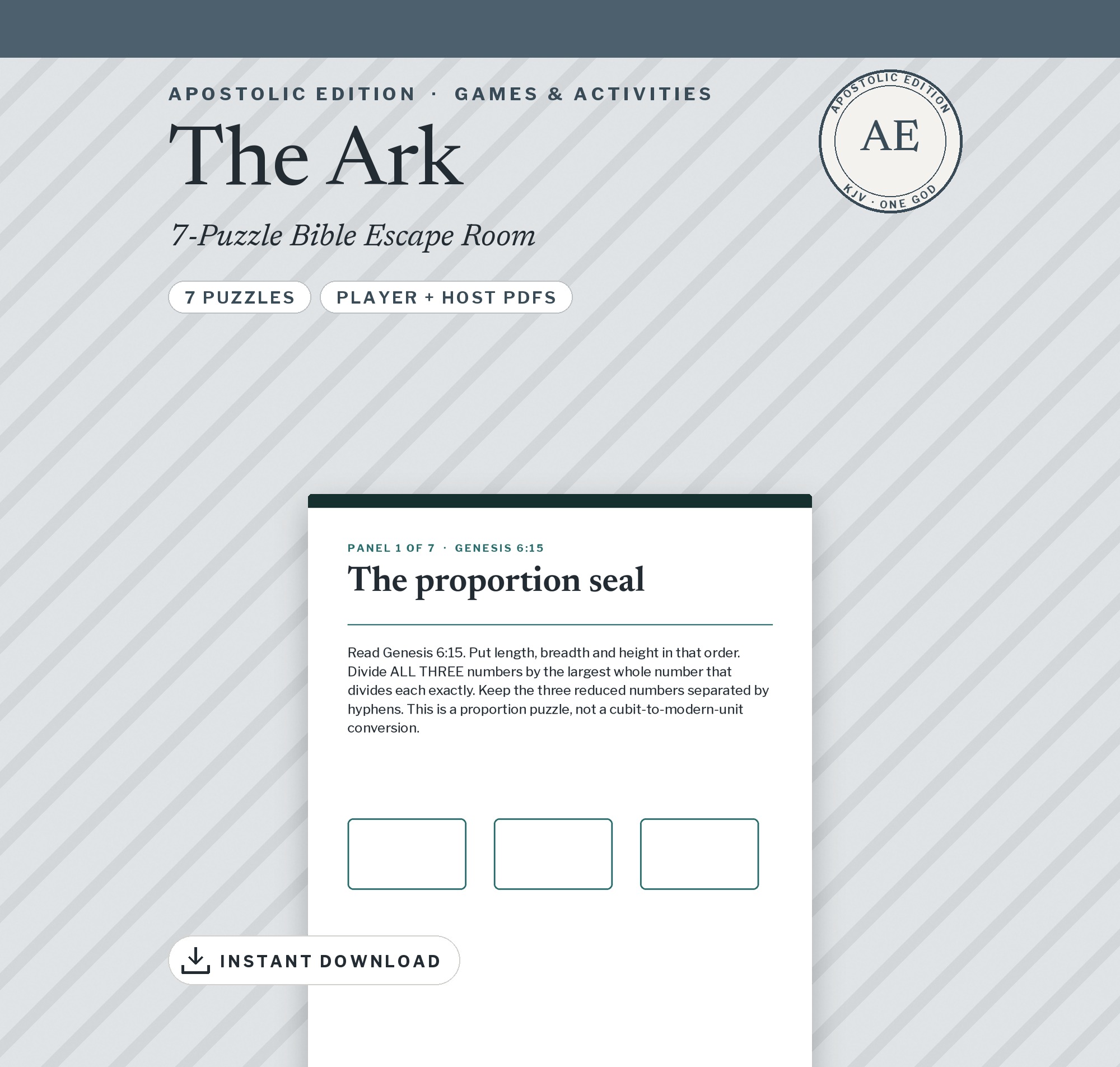 The Ark — Apostolic Essentials design preview